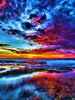 diamond painting coucher de soleil