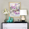 peinture diamant orchidée