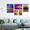peinture diamant coucher de soleil