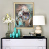 peinture diamant loup
