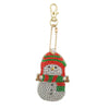 broderie diamant noel decoration bonhomme de neige