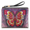 Pochette Broderie diamant Papillon rouge