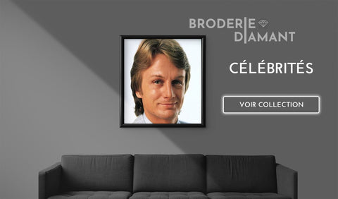 Broderie diamant Célébrités