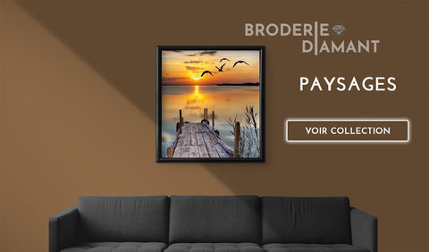 Broderie diamant Paysages