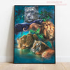 broderie diamant animaux sauvage complete