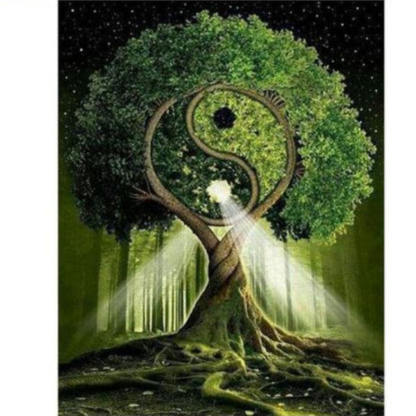 Broderie diamant Arbre de la Sagesse