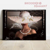 Broderie diamant femme mysterieuse
