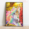 Broderie diamant licorne multicolore