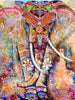 Broderie diamant elephant indien