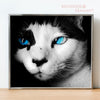 diamond painting chat pensif