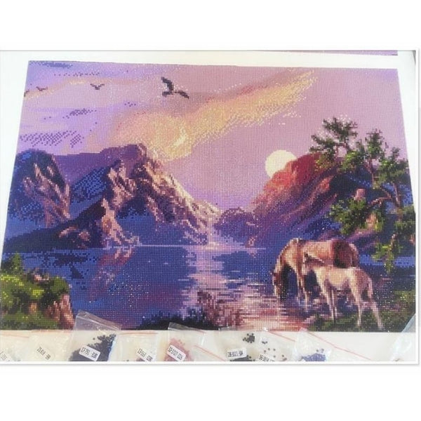 diamond painting montagne