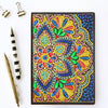 Bloc note broderie diamant mandala coloré