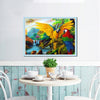 diamond painting perroquet