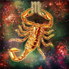 broderie diamant scorpion