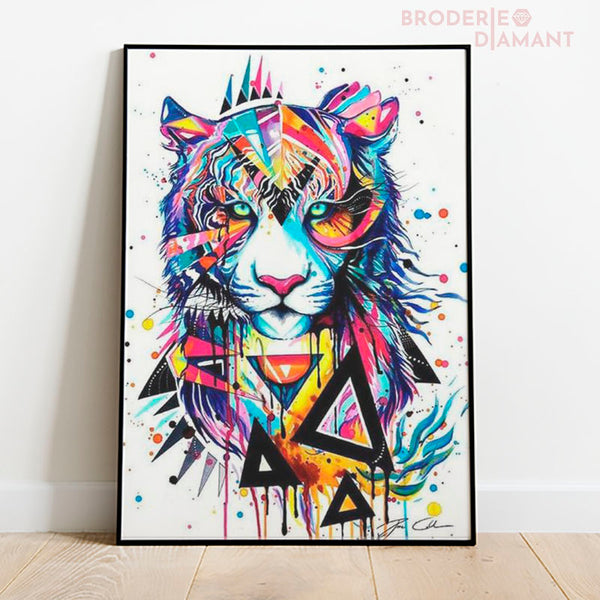 diamond painting tige multicolore