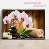 Broderie diamant Orchidée Ambiance Zen